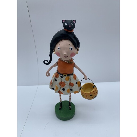 Lori Mitchell Halloween Fall Collection Kit Kat Trick or Treat Figurine 16716 - Picture 1 of 10